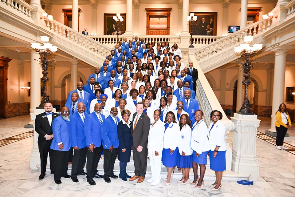 Blue and White Day at the Capitol 2025